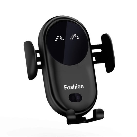 S11 Smart Infrared Sensor Car Wireless Charger, Colour: Black  (With Suction Cup Bracket) - In Car by buy2fix | Online Shopping UK | buy2fix