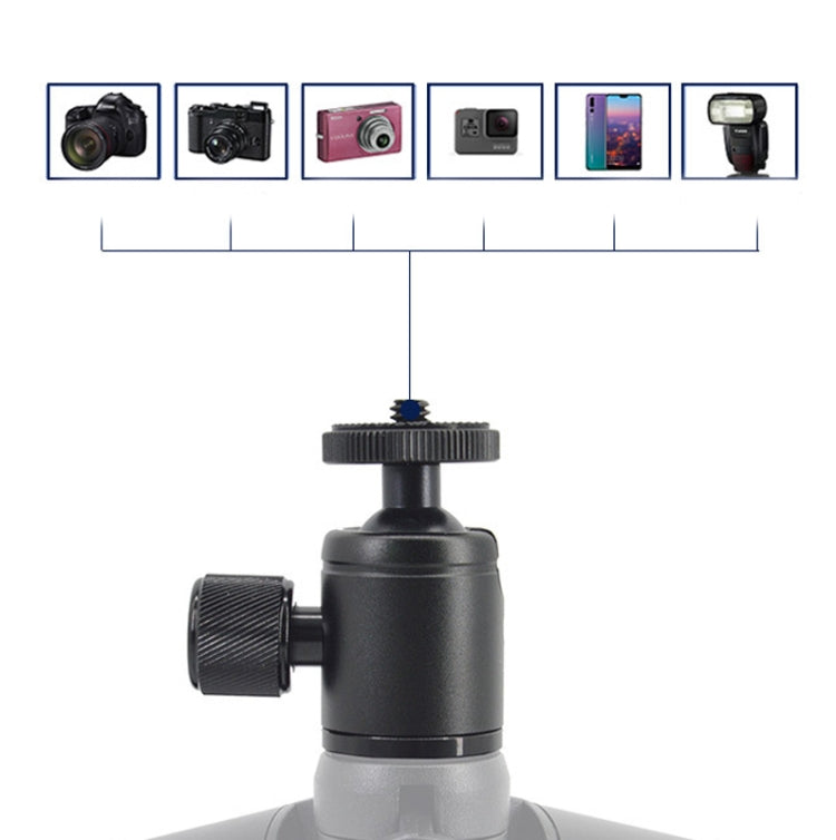 BH-901 Mini Desktop Aluminum Alloy Tripod Mini Ball Head 360 Degree Pan 90 Degree Tilt Tripod - Camera Accessories by buy2fix | Online Shopping UK | buy2fix