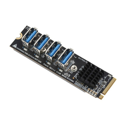 Waveshare 23316 M.2 to PCIe 4-Ch Expander, Using With PCIe X1 to PCIe X16 - Others by Waveshare | Online Shopping UK | buy2fix