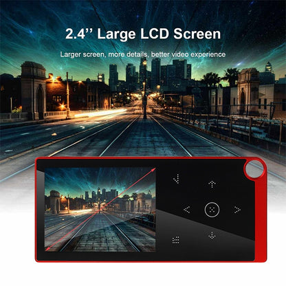 E05 2.4 inch Touch-Button MP4 / MP3 Lossless Music Player, Support E-Book / Alarm Clock / Timer Shutdown, Memory Capacity: 16GB Bluetooth Version(Red) - Consumer Electronics by buy2fix | Online Shopping UK | buy2fix