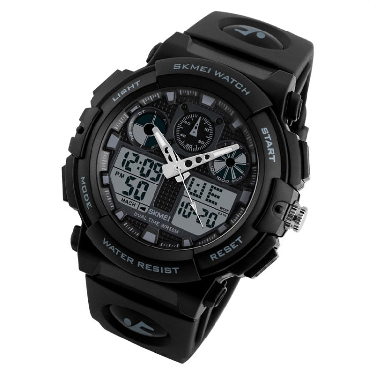 SKMEI 1270 Men Waterproof Dual Display Digital Watch Outdoor Sports Watch(Gray) - Sport Watches by SKMEI | Online Shopping UK | buy2fix