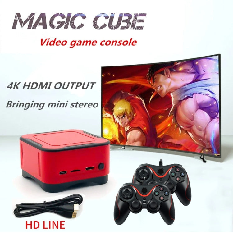 M12 Mini Cube Arcade Game Console HD TV Game Player Support TF Card with Black+Red Controllers 16G - Pocket Console by buy2fix | Online Shopping UK | buy2fix