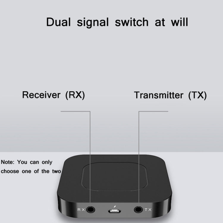 BT-13 2 In 1 Bluetooth 5.0 Adapter Wireless Audio Receiver & Transmitter - Apple Accessories by buy2fix | Online Shopping UK | buy2fix