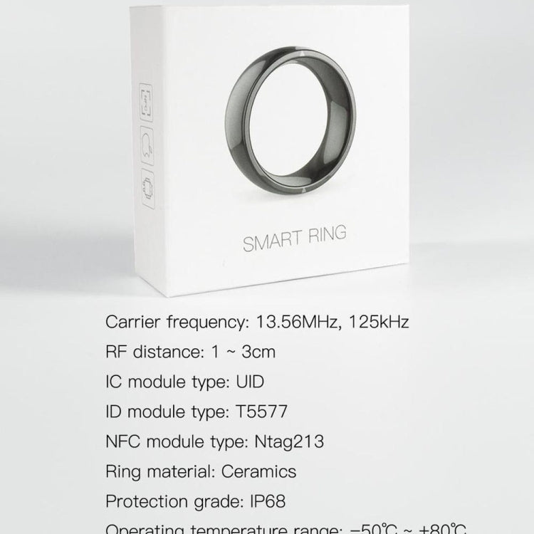 JAKCOM R4 Smart Ring Multifunctional Lord Of The Rings, Size: 57.1mm for Apple & Android(Number 8) - Smart Rings / Smart Telephones by JAKCOM | Online Shopping UK | buy2fix