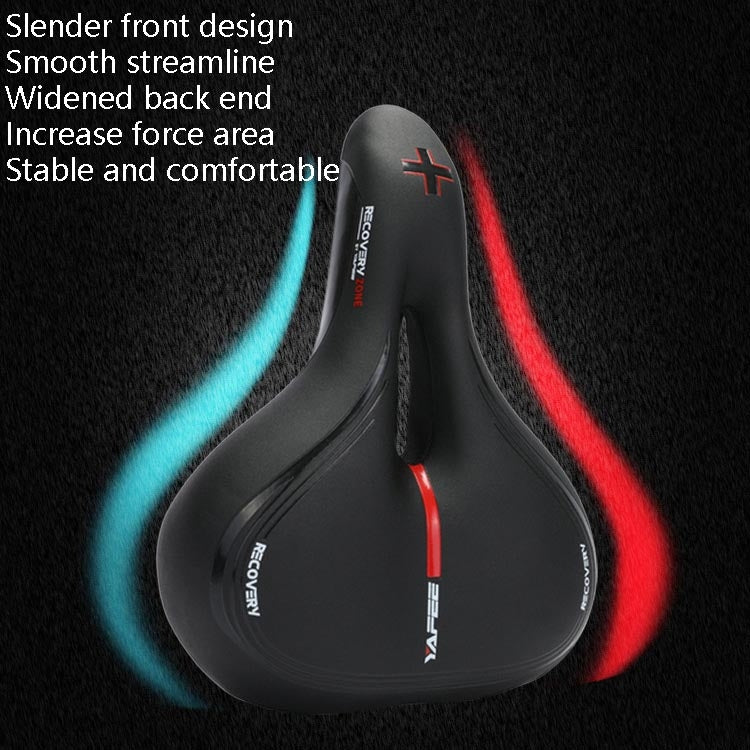 YAFEE Taillight Bicycle Seat Mountain Bike Saddle With Light Seat(Red) - Bicycle Saddle by YAFEE | Online Shopping UK | buy2fix