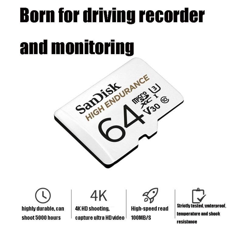 SanDisk U3 Driving Recorder Monitors High-Speed SD Card Mobile Phone TF Card Memory Card, Capacity: 128GB - Micro SD Card by SanDisk | Online Shopping UK | buy2fix