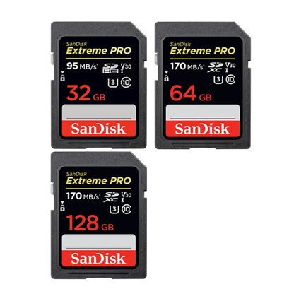 SanDisk Video Camera High Speed Memory Card SD Card, Colour: Black Card, Capacity: 128GB - SD Card by SanDisk | Online Shopping UK | buy2fix