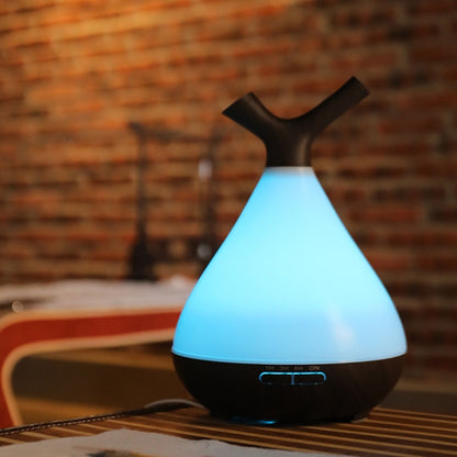 YCTA-008 Household Mute Small Wood Grain Colorful Light Aroma Diffuser Night Tree Air Humidifier, Product specifications: AU Plug(Deep Wood Grain) - Home & Garden by buy2fix | Online Shopping UK | buy2fix