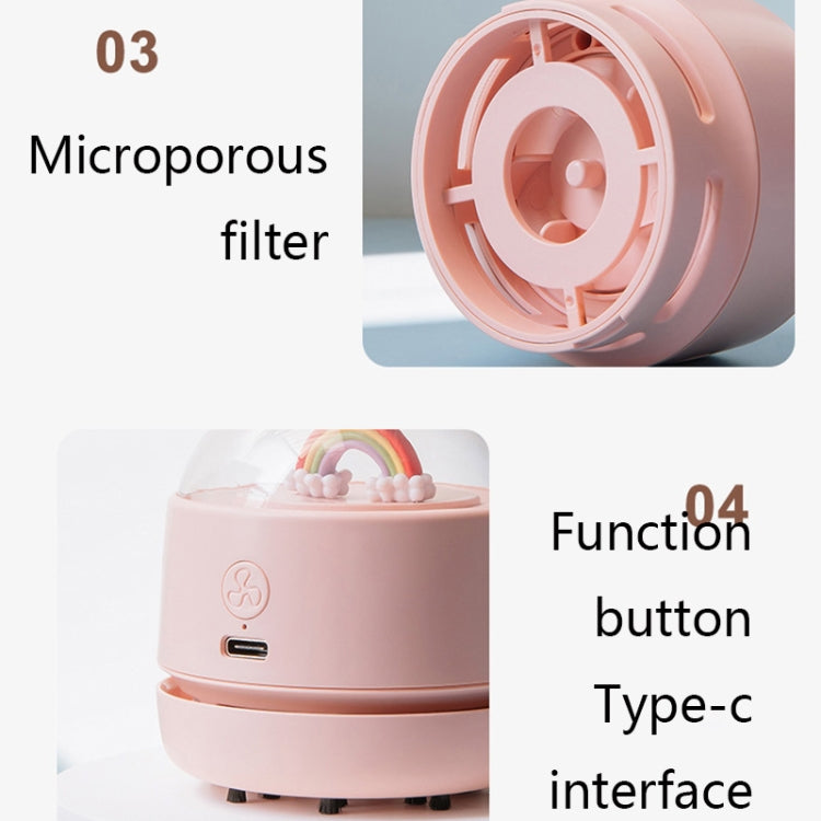 X1 Mini USB Handheld Wireless Desktop Vacuum Cleaner(Pink) -  by buy2fix | Online Shopping UK | buy2fix