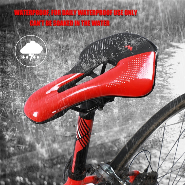 WEST BIKING Cycling Seat Hollow Breathable Comfortable Saddle Riding Equipment(Black Red) - Outdoor & Sports by WEST BIKING | Online Shopping UK | buy2fix