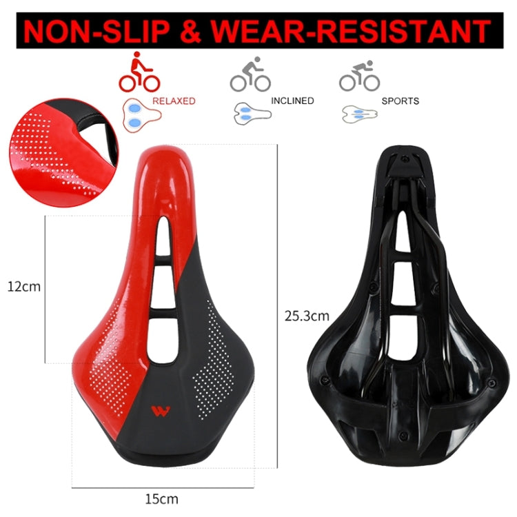 WEST BIKING Cycling Seat Hollow Breathable Comfortable Saddle Riding Equipment(Black White) - Outdoor & Sports by WEST BIKING | Online Shopping UK | buy2fix