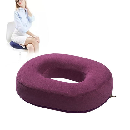 Slow Resilience Memory Foam Office Hip Pad After Hemorrhoids Operation Cushion(Deep Purple) - Cushions & Pillows by buy2fix | Online Shopping UK | buy2fix