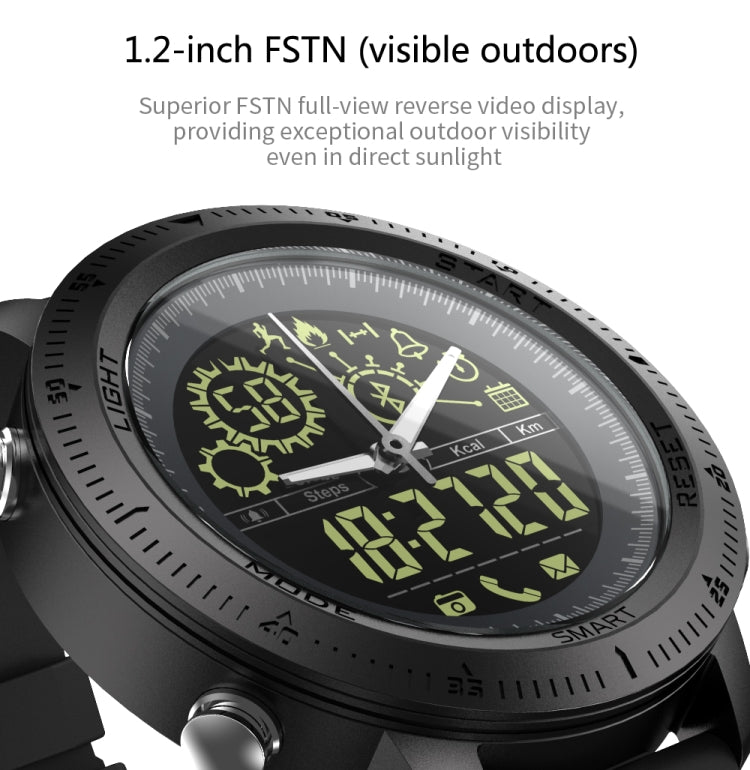 NX02 Sport Smartwatch IP67 Waterproof Support Tracker Calories Pedometer Smartwatch Stopwatch Call SMS Reminder(black) - Smart Wear by buy2fix | Online Shopping UK | buy2fix