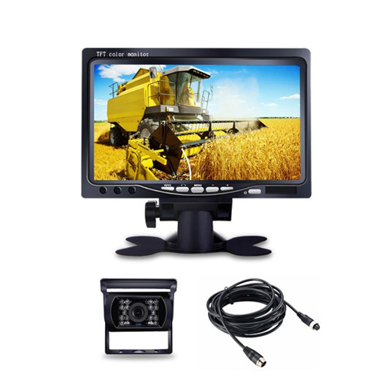 YB-CC-1 12/24V Car 7 Inch Display HD Night Vision Camera Monitoring System Truck Reverse Image, Specification: Camera+1024x600 Display - In Car by buy2fix | Online Shopping UK | buy2fix