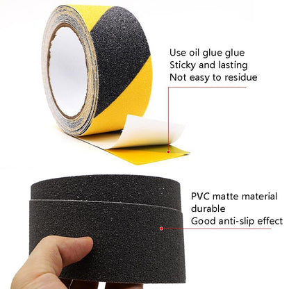 Sands Anti-Slip Tape Ground Sticking Line Wear-Resistant Stair Step Warning Tape Black 5cm x 5m - Reflective Material by buy2fix | Online Shopping UK | buy2fix