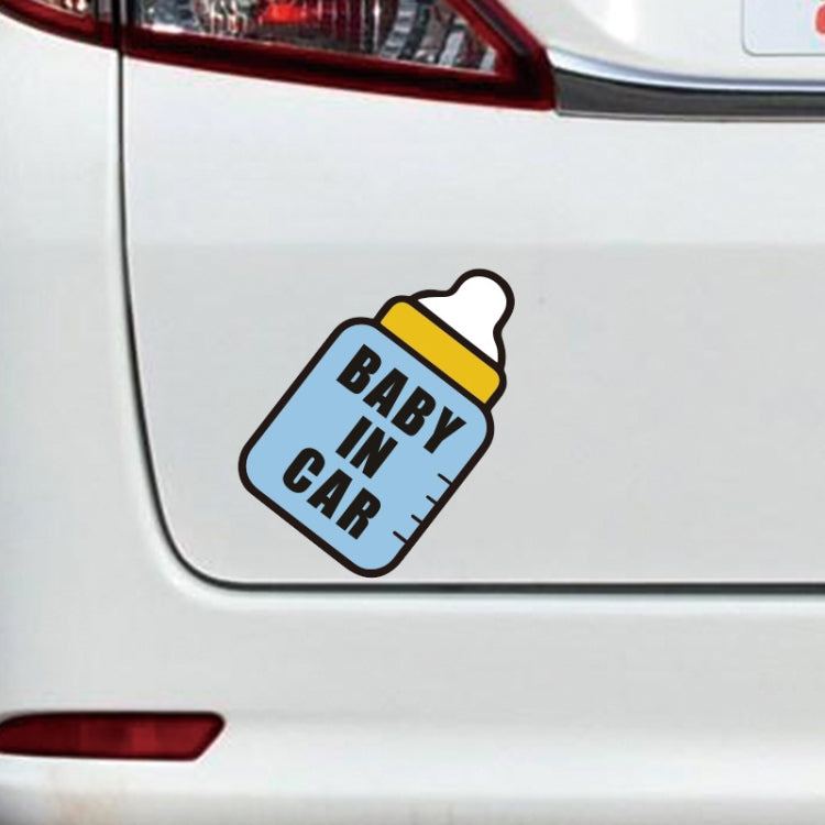 10 PCS There Is A Baby In The Car Stickers Warning Stickers Style: CT203 Baby Y Pink Bottom Bottle Magnetic Stickers - Warning Sticker by buy2fix | Online Shopping UK | buy2fix