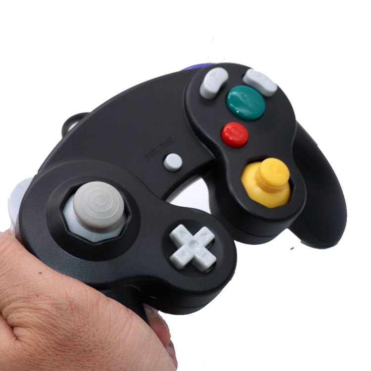 2 PCS Single Point Vibrating Controller Wired Game Controller For Nintendo NGC / Wii, Product color: Black - Gamepads by buy2fix | Online Shopping UK | buy2fix