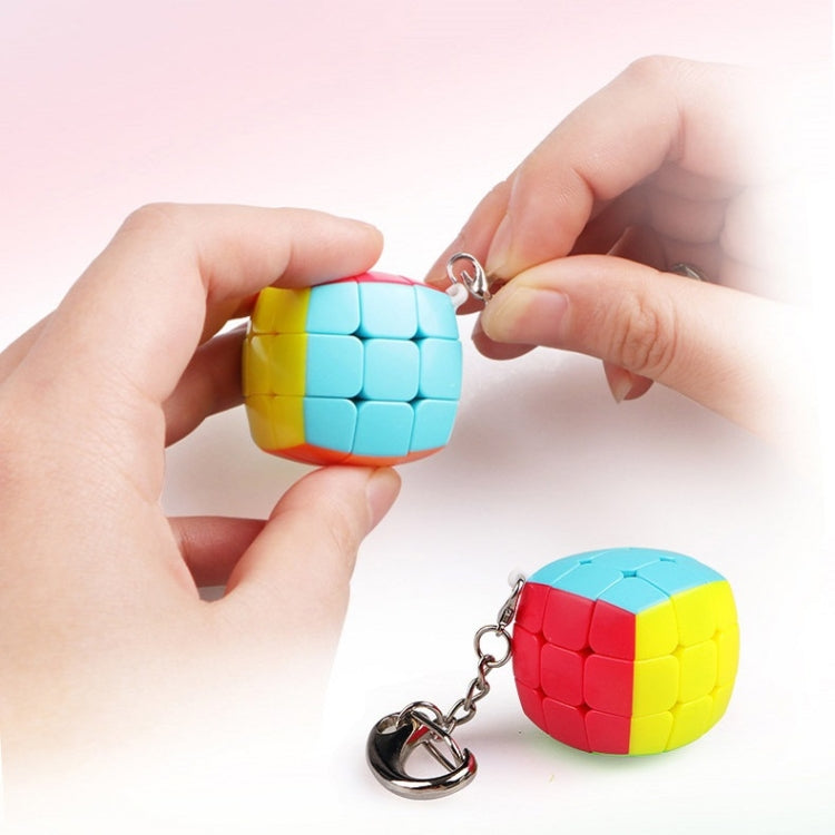 2 PCS Mini Keychain Magic Cube Decompression Toy Gear Keychain - Magic Cubes by buy2fix | Online Shopping UK | buy2fix