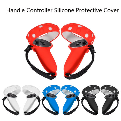 2 Sets GS092 Handle Controller Silicone Protective Cover Anti-Fall And Anti-Lost All-Inclusive Cover For Oculus Quest 2(Black) - VR Accessories by buy2fix | Online Shopping UK | buy2fix