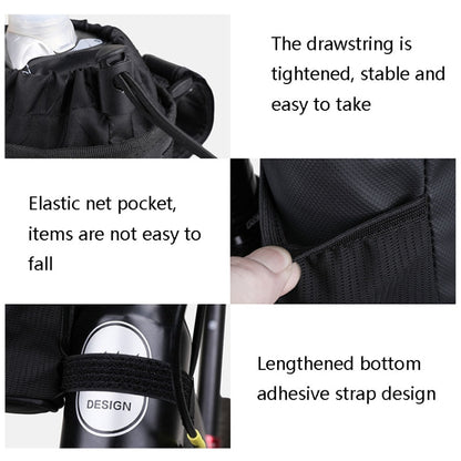 Rhinowalk RK9100B Riding Insulation Water Bottle Bag Portable Bicycle Kettle Tool Package(Black) - Bicycle Bags by Rhinowalk | Online Shopping UK | buy2fix