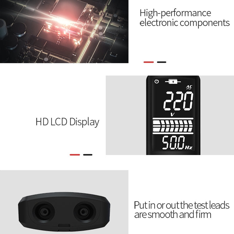 BSIDE Dual-Mode Smart Large-Screen Display Multimeter Electric Pen Portable Voltage Detector, Specification: ADMS1 - Digital Multimeter by BSIDE | Online Shopping UK | buy2fix