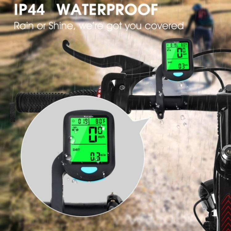 WEST BIKING Mountain Road Bike Wireless Code Meter Multi-Function Interface Riding Speedometer(Black) - Speedometers by WEST BIKING | Online Shopping UK | buy2fix