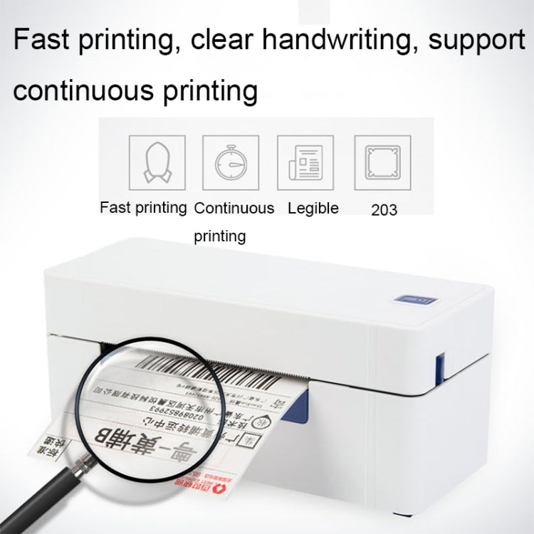 QIRUI 104mm Express Order Printer Thermal Self-adhesive Label Printer, Style:QR-488BT(EU Plug) - Consumer Electronics by buy2fix | Online Shopping UK | buy2fix