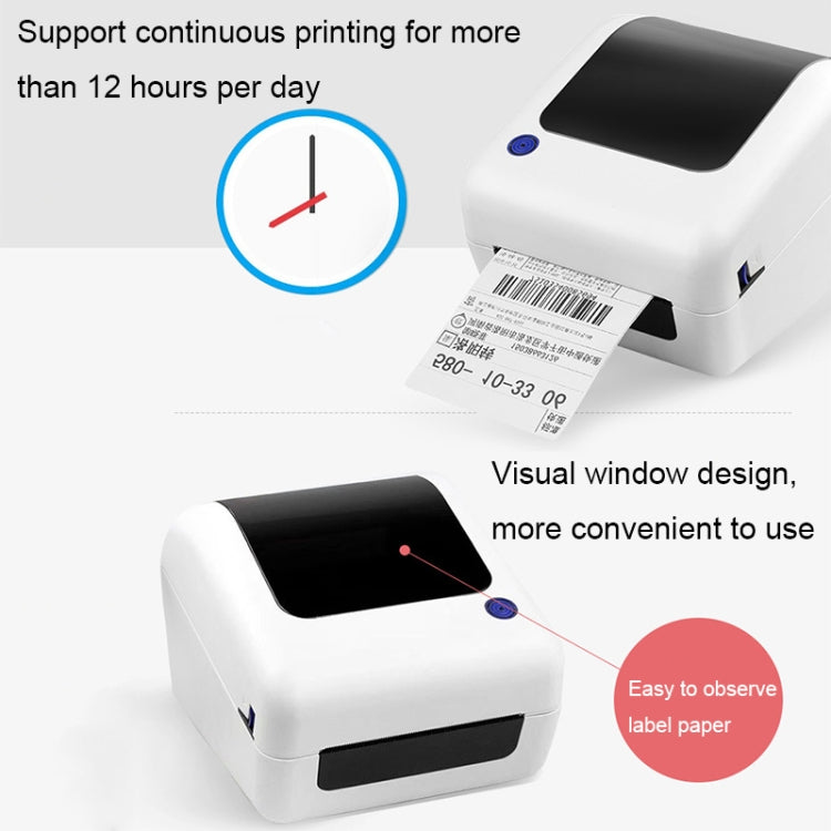 100mm Express Order Printer Thermal Self-adhesive Label Printing Machine, Style:IP486BT(US Plug) - Consumer Electronics by buy2fix | Online Shopping UK | buy2fix