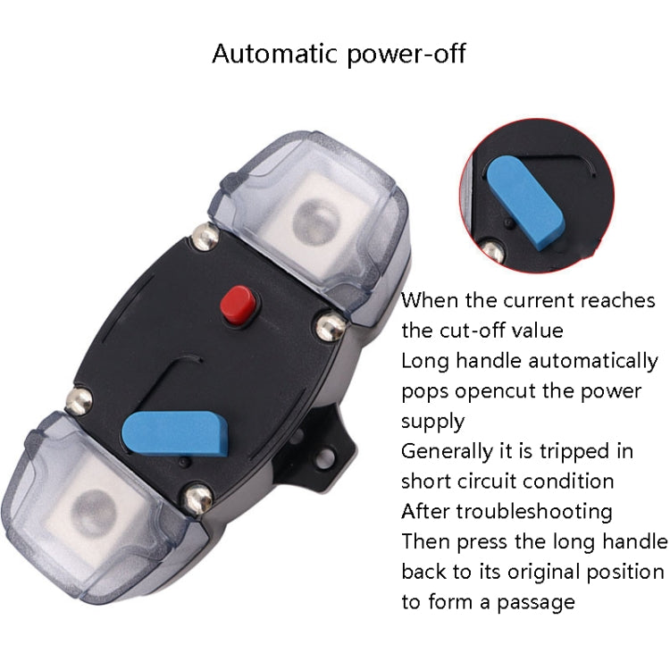 CB8 Car Route Yacht Ship Audio Refit Automatic Circuit Breaker Power Circuit Protection Insurance Switch, Specification: 250A - In Car by buy2fix | Online Shopping UK | buy2fix