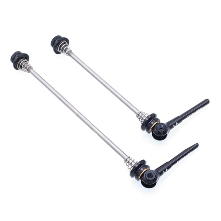 EVERDAWN Mountain Highway Bike Titanium Alloy Axis Quick Removal Rod Front And Rear Rollers Open Flower Drum Fixed Axis Trolley(Black) - Outdoor & Sports by buy2fix | Online Shopping UK | buy2fix