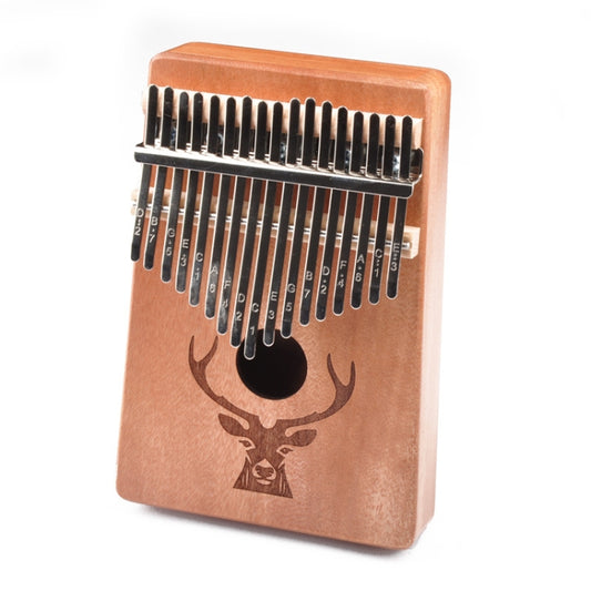 17-Tone Beginner Finger Piano Deer Head Kalimba Thumb Piano(Wooden) - Keyboard Instruments by buy2fix | Online Shopping UK | buy2fix