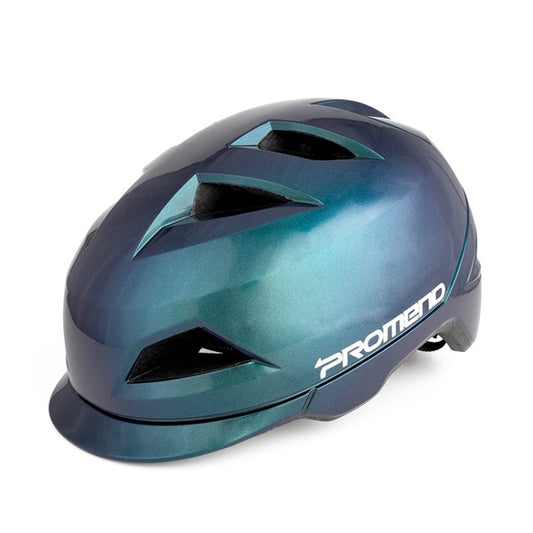 PROMEND 12H19 Summer Cool Motorcycle Riding Half Helmet Helmet Outdoor Off-Road Helmet With Tail Light, Size: Code(Colorful Blue) - Protective Helmet & Masks by PROMEND | Online Shopping UK | buy2fix