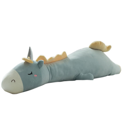 Unicorn Doll Long Pillow Plush Toys Bedside Cushion, Size: 120cm(Blue Green) - Soft Toys by buy2fix | Online Shopping UK | buy2fix