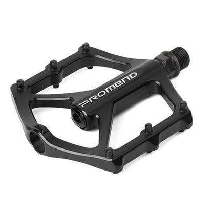 1 Pair PROMEND PD-M46 Bicycle Pedal Aluminum Alloy CNC Bearing Palin Pedal(Black) - Pedals by PROMEND | Online Shopping UK | buy2fix