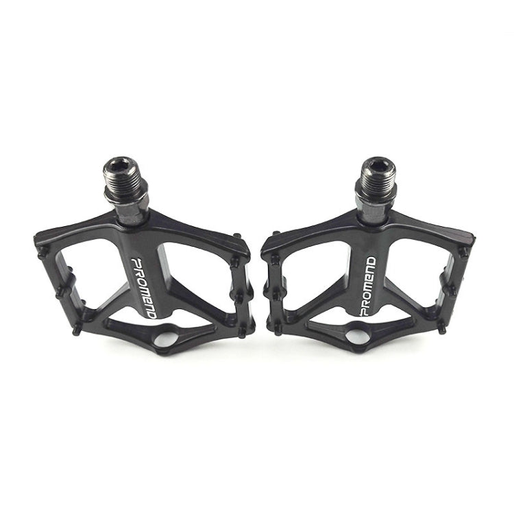 1 Pair PROMEND PD-M46 Bicycle Pedal Aluminum Alloy CNC Bearing Palin Pedal(Black) - Pedals by PROMEND | Online Shopping UK | buy2fix