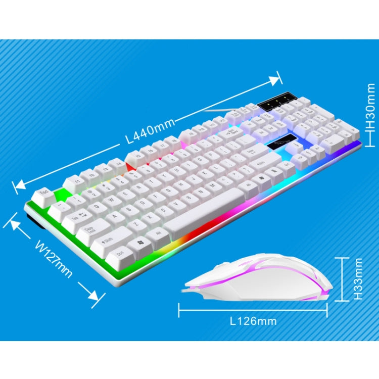ZGB G21B Colorful Glow USB Wired Keyboard Mouse Set(Black) - Wired Keyboard by ZGB | Online Shopping UK | buy2fix