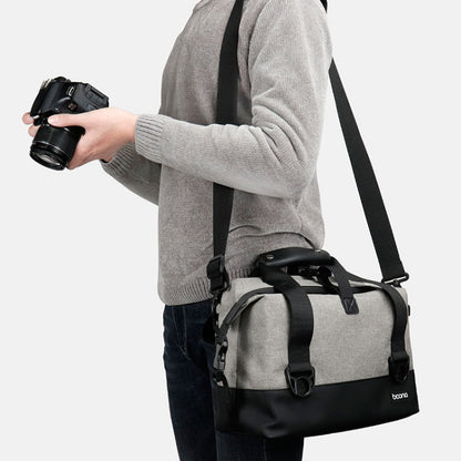 Baona BN-H014 SLR Camera Shoulder Bag Digital Storage Protective Waterproof Bag(Gray) - Strap Satchel by Baona | Online Shopping UK | buy2fix