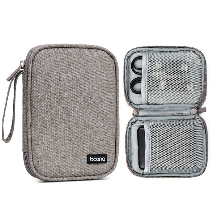 Baona BN-C003 Mobile Hard Disk Protection Cover Portable Storage Hard Disk Bag, Specification: Single-layer (Gray) - Hard Drive Bags & Cases by Baona | Online Shopping UK | buy2fix