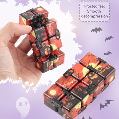 3 PCS  Infinite Magic Cube Halloween Theme Variety Flip Folding Second Order Magic Cube Finger Toy, Colour: No.168-8-25 Halloween Orange - Magic Cubes by buy2fix | Online Shopping UK | buy2fix