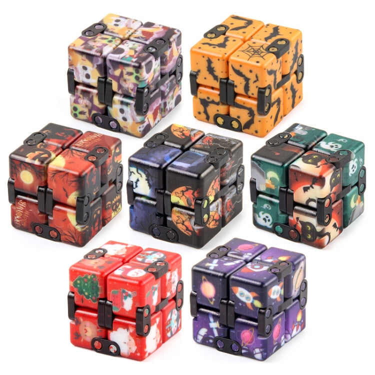 3 PCS  Infinite Magic Cube Halloween Theme Variety Flip Folding Second Order Magic Cube Finger Toy, Colour: NO.168-8-28 Space - Magic Cubes by buy2fix | Online Shopping UK | buy2fix