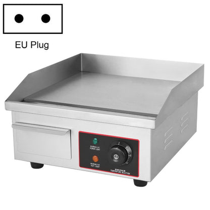 Fuyi Commercial Desktop Electric Stove Stainless Steel Body Cast Iron Skewers Pancake Electric Griddle, EU Plug(EG-818B) - Home & Garden by buy2fix | Online Shopping UK | buy2fix
