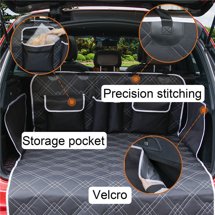 Car Trunk Mat Storage Pocket Dog Anti-dirty Mat(Black) - In Car by buy2fix | Online Shopping UK | buy2fix