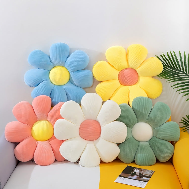 Small Daisy Flower Soft Elastic Cushion Pillow 53cm(White) - Home & Garden by buy2fix | Online Shopping UK | buy2fix