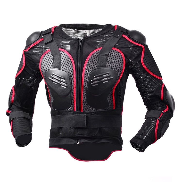 GHOST RACING F060 Motorcycle Armor Suit Riding Protective Gear Chest Protector Elbow Pad Fall Protection Suit, Size: S(Red) - In Car by GHOST RACING | Online Shopping UK | buy2fix