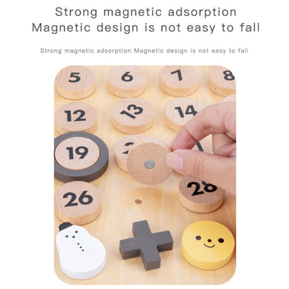 Children Room Wooden Perpetual Calendar Baby Cognitive Desktop Pendant, Spec: Beech GB - Math Toys by buy2fix | Online Shopping UK | buy2fix