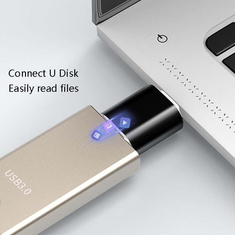 10 PCS USB 3.0 Female to USB-C / Type-C Male OTG Adapter(Grey) -  by buy2fix | Online Shopping UK | buy2fix