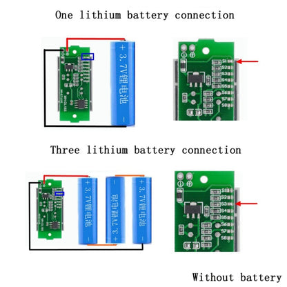 Lithium Battery Fuel Gauge Display Module(Blue) - Consumer Electronics by buy2fix | Online Shopping UK | buy2fix