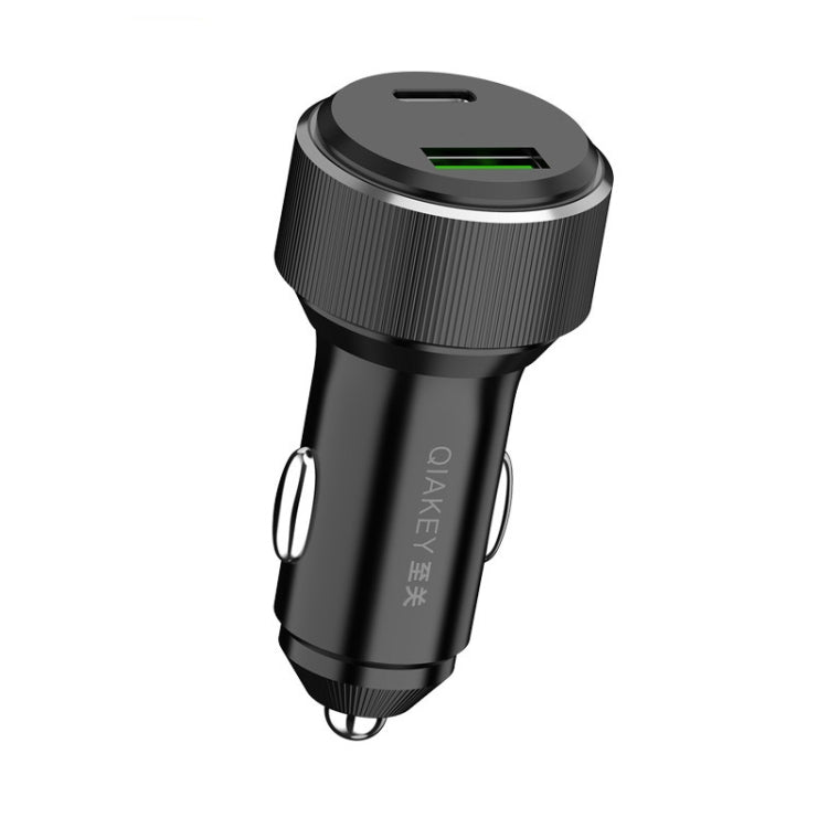 QIAKEY TM329 Dual Port Fast Charge Car Charger - Car Charger by QIAKEY | Online Shopping UK | buy2fix