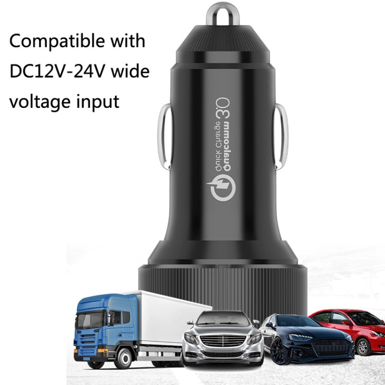 QIAKEY TM329 Dual Port Fast Charge Car Charger - Car Charger by QIAKEY | Online Shopping UK | buy2fix