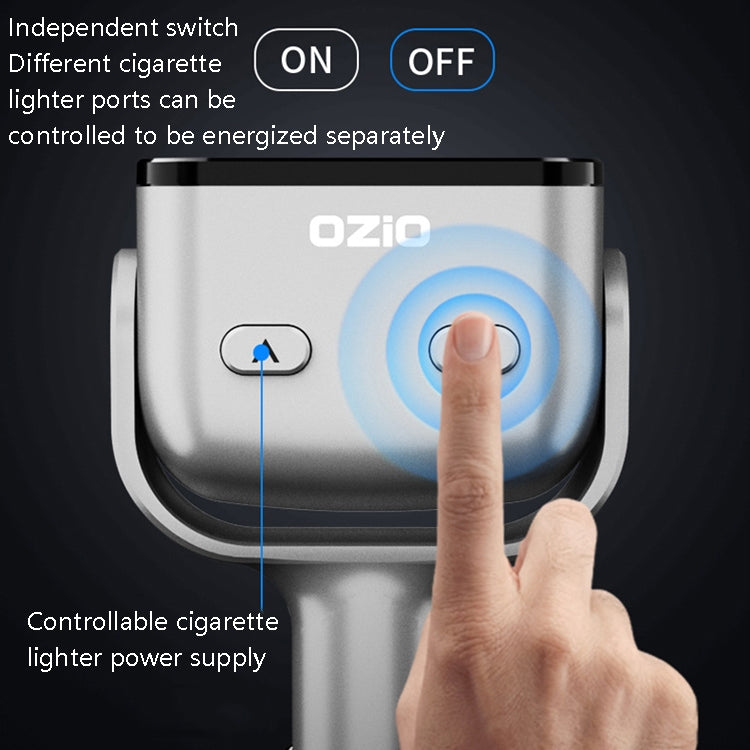 Ozio Car Charger Cigarette Lighter With USB Plug Car Charger, Model: Y34Q 5.3A Black - In Car by buy2fix | Online Shopping UK | buy2fix